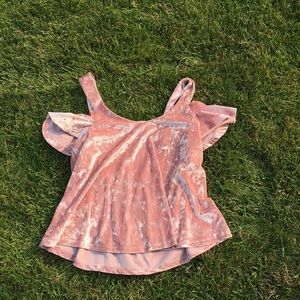 Off the shoulder  top with straps